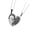 Black silver, variant on Couple Kitten Necklace Titanium Steel Matching Pendant Jewelry Piece For Lovers