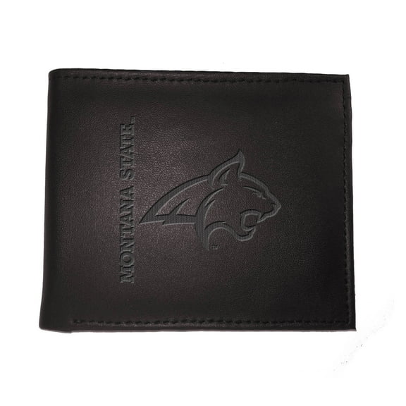 Black Montana State Bobcats Hybrid Bi-Fold Wallet