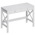 thumbnail image 3 of ChooChoo Computer Desk Study for Home Office, Modern Simple 40 Inches White Desk with Drawers, 3 of 8