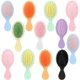thumbnail image 1 of 12 Pack Mini Hair Brush Bulk Soft Detangling Bristles for Wet and Dry Hair Travel Pocket Size 8 Colors, 1 of 4