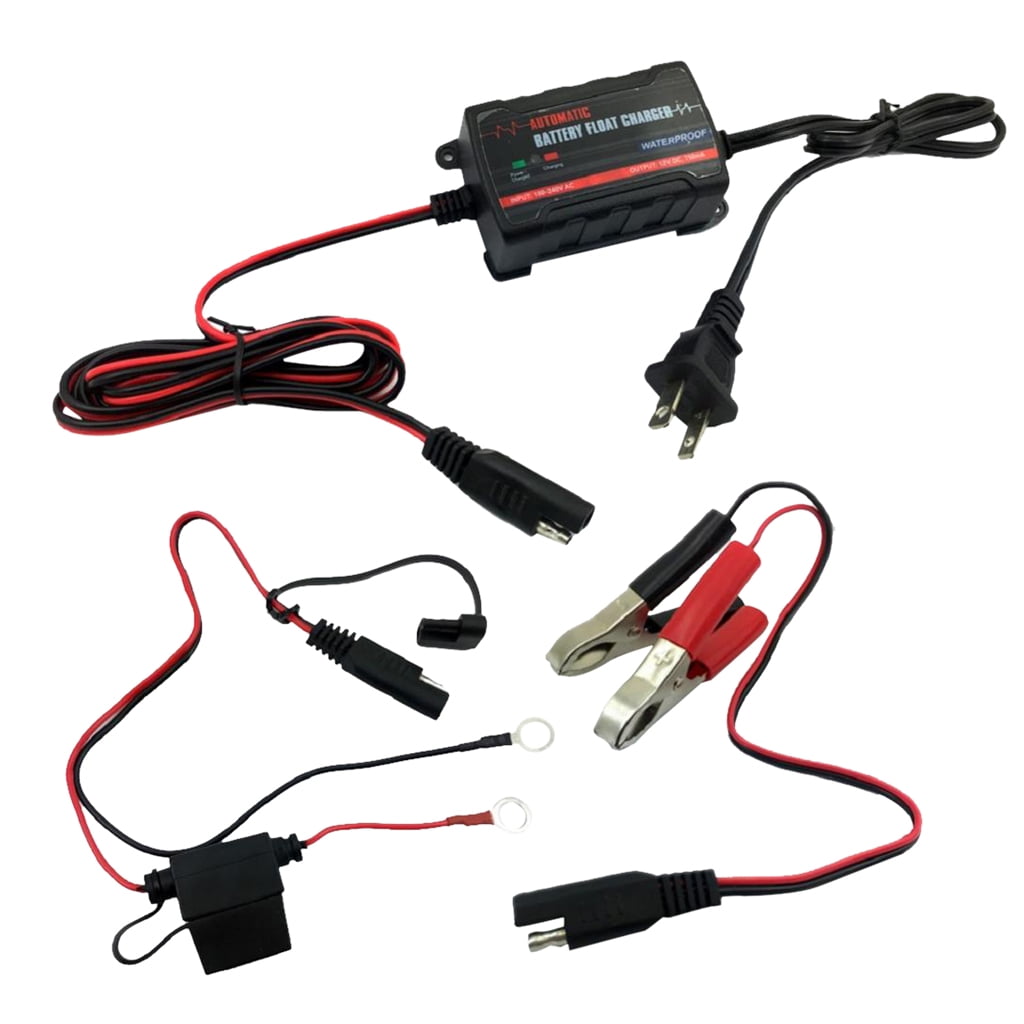 Automatic Motorcycle Battery Charger Float Maintainer 12V 6V with US Plug 