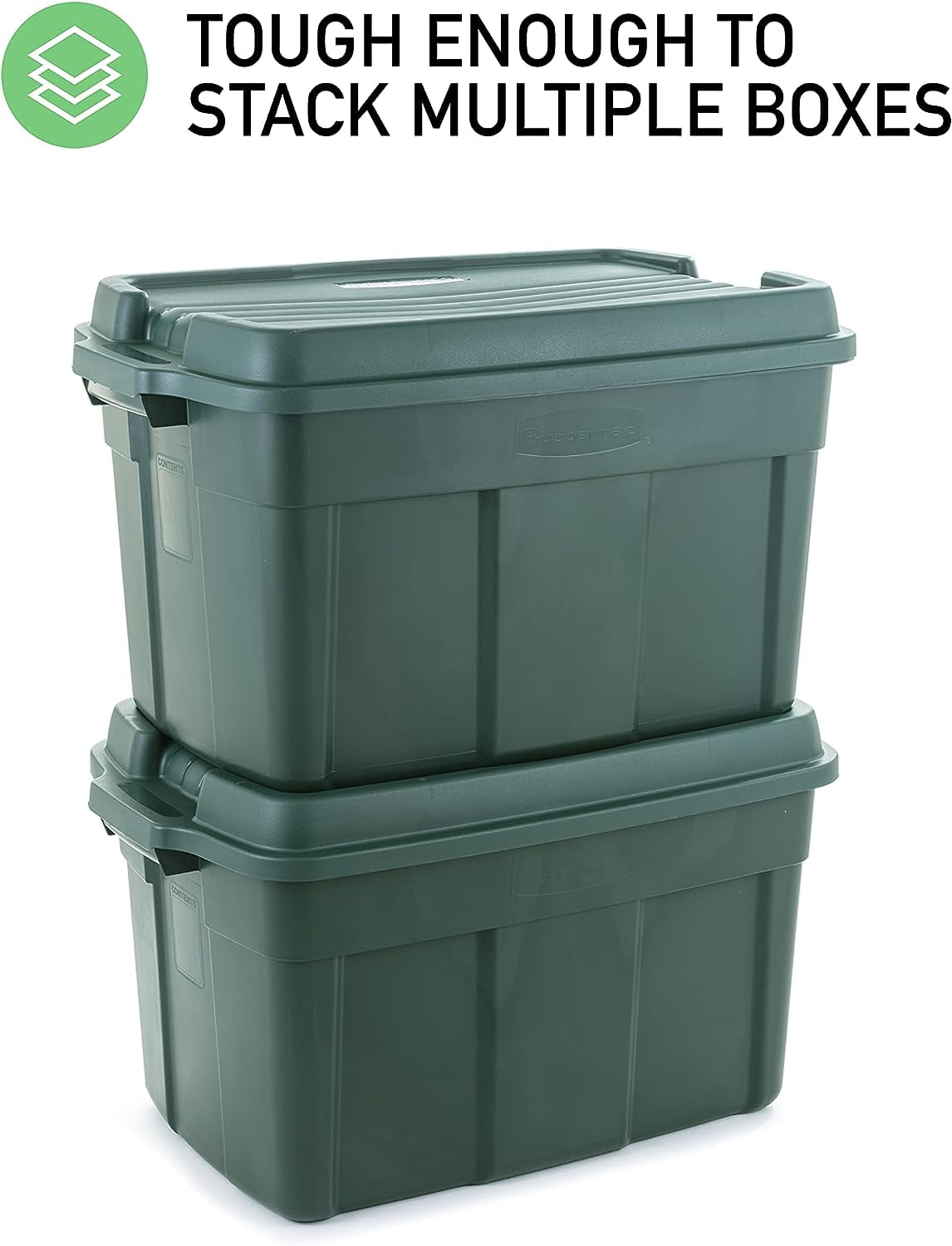  Rubbermaid ECOSense High-Top Storage Totes 28 Gal Pack of 3  Durable, Reusable, Large Plastic Storage Bins with Resting Hinged Lid, Made  from Recycled Materials : Home & Kitchen