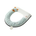 thumbnail image 2 of YgkuHd Toilet Seat Cushion, Winter Models Of The Toilet Seat Plushs Toilet Seat Cushion Thickened Toilet Seat Washable Toilet Seat Washers Washable D Shapetoilet Seat Cushion (Blue), 2 of 6