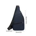 thumbnail image 3 of Bandolera Mochila de hombre para cabestrillo pecho hermética • Mochila de hombro cruzada ligera • Bolsa mensajera multifuncional deportiva para ocio al aire libre, 3 of 6