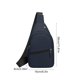 thumbnail image 3 of Mochila cruzada para hombre: bolso de pecho de poliéster impermeable, bolso de hombro deportivo multifuncional, mochila ligera para viajes al aire libre con puerto para auriculares., 3 of 6