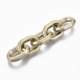 thumbnail image 3 of Spray Painted CCB Plastic Linking Rings Quick Link Connectors For Jewelry Cable Chains Making Oval Faceted Gold 26x18x5.5mm Inner Diameter: 8x15mm, 3 of 3