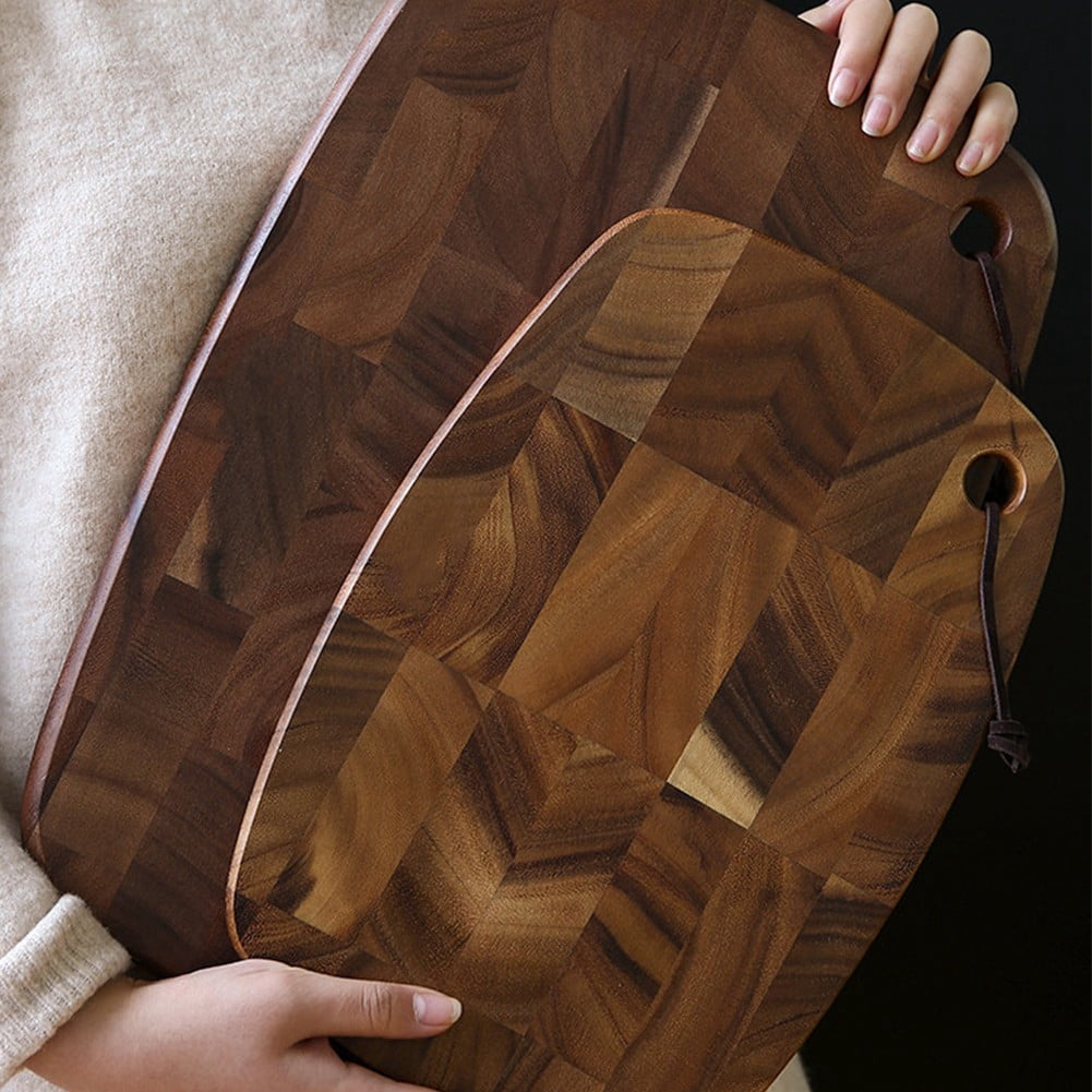 PASILI Acacia Wood Chopping Board-Premium Non-Slip Kitchen Chopping Board With Lanyard