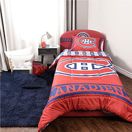 NHL Montreal Canadians 4 Piece Twin Kids Bedding Set Red Walmart.ca