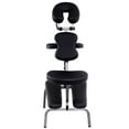 thumbnail image 1 of Gymax Portable Pad Travel Massage Tattoo Spa Chair PU Leather, 1 of 7