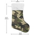 thumbnail image 3 of SKYSONIC Christmas Stocking Personalized Camoouflage Large Candy Stocking Hanging Gift Xmas Stockings Decoration 2 PCS for Family Holiday Party Ornaments Decor Fireplace, 3 of 7