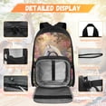 thumbnail image 3 of Yspwyqan Romantic Garden White Horse School Backpack Set for Girls, 4 Piece Backpack Set with Lunch Box Pencil Case, Trendy Double Zip Lightweight Purse for High School, 3 of 7