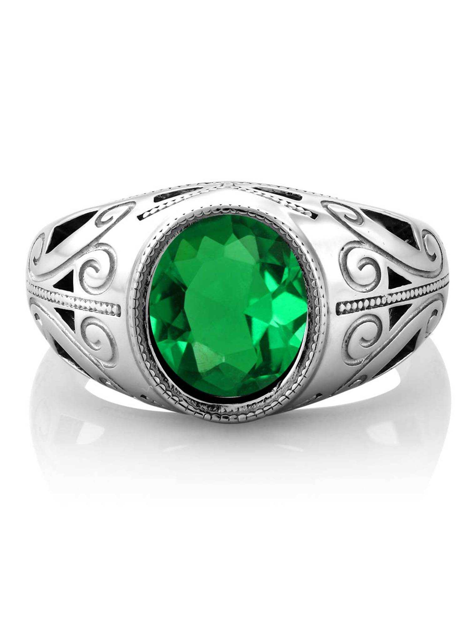 ☆TATIANA☆ Silver 925 Emerald Oval Bezel RingCR0489 Amazon.com: JewelryWeb 925 Sterling Silver Bezel Polished