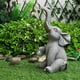 thumbnail image 4 of Estatuilla para Exteriores Estatua Elefante en Miniatura La Suerte Ligera Jardín Patio, 4 of 9