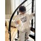 thumbnail image 3 of Ropa para niños Sudadera con capucha para niños Otoño 2024 Nueva camisa informal con capucha suelta Color sólido Manga larga Letra Sudadera con capucha simple para niños, 3 of 5