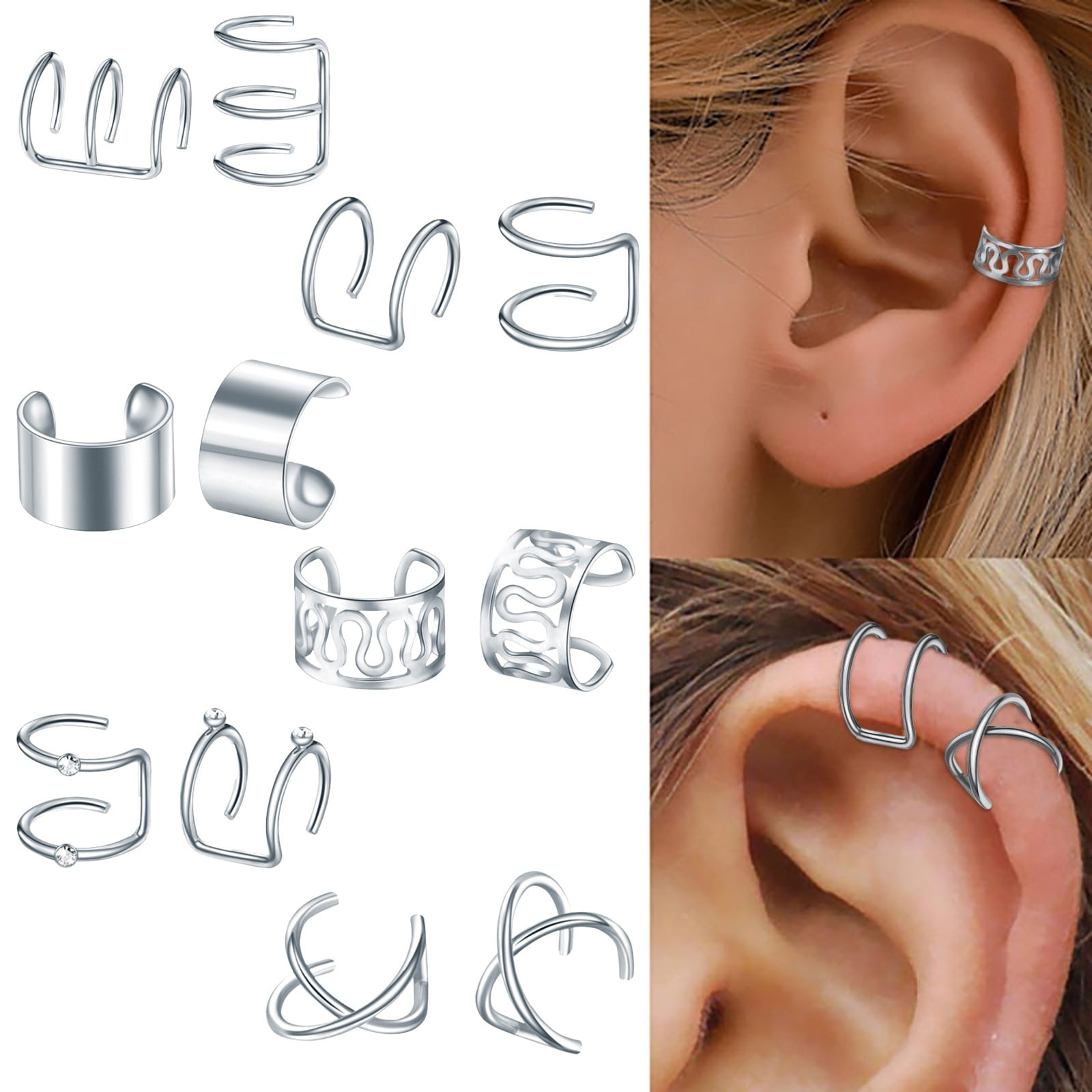 Earrings that clip to your cartilage discount