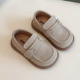 thumbnail image 6 of hengsof Girls' Spring Summer Fashionable Flats Adjustable Hook Loop Children's Casual Dress Shoes Solid Color Soft Soled Formal Shoes, 6 of 9