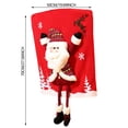thumbnail image 3 of Nomeni Protection de Meubles Chaise de Noël Chapeau de Père Noël Rouge Housses de Chaise de Noël pour Table de Restaurant de Noël Décoration de Vacances, 3 of 4