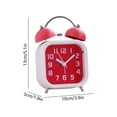 thumbnail image 3 of Loud Alarm for Deep Sleepers 5.1x3.9x1.9in Twin Bell Alarm Clock with Backlight for Bedroom and Home Decoration, 3 of 6