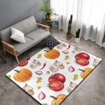 Area Rug Onion pumpkin garlic Throw Rug, Indoor Door Mat, Door mat 60