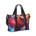 thumbnail image 2 of Lsque Mario Pattern Hand Travel Bag – Lightweight & Durable Oxford Luggage, Water-Repellent Carry-On with Multiple Compartments & Adjustable Strap, 2 of 8