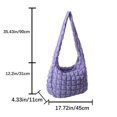 thumbnail image 1 of Bolso cruzado acolchado para mujer, bandolera plisada con burbujas y nube, grande, de diseñador, fruncido, 2023, 1 of 4