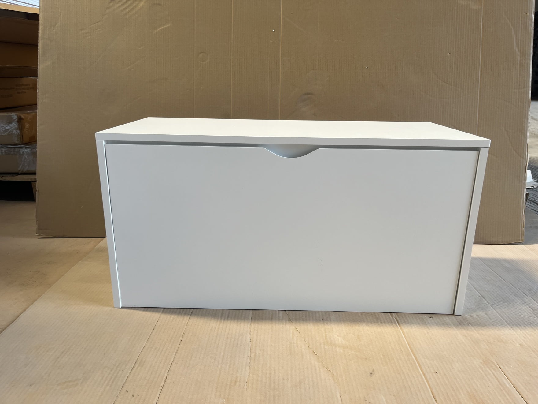 Kids Toy Storage Organizer with Rolling Drawer - Modern Wooden Chest with Large Pull-Out Bin for Nursery, Bedroom, Playroom - Easy Assembly & Child-Friendly Design