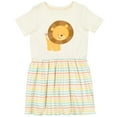thumbnail image 3 of Inktastic Happy Lion Girls Toddler Dress, 3 of 5