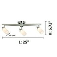 thumbnail image 2 of Eglo 204007A 1600 Penn Ave 3-Light Led Semi-Flush Mount Track Lighting - Chrome, 2 of 2
