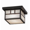 thumbnail image 5 of Meyda Tiffany 51890 Craftsman 14" Wide Flush Mount Square Ceiling Fixture - Brown, 5 of 7