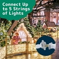 Prextex Christmas Lights (20 Feet, 100 Lights) Clear White Christmas