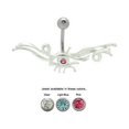 thumbnail image 1 of Jeweled Eye Navel Jewelry Belly Button Ring 14G, 1 of 1