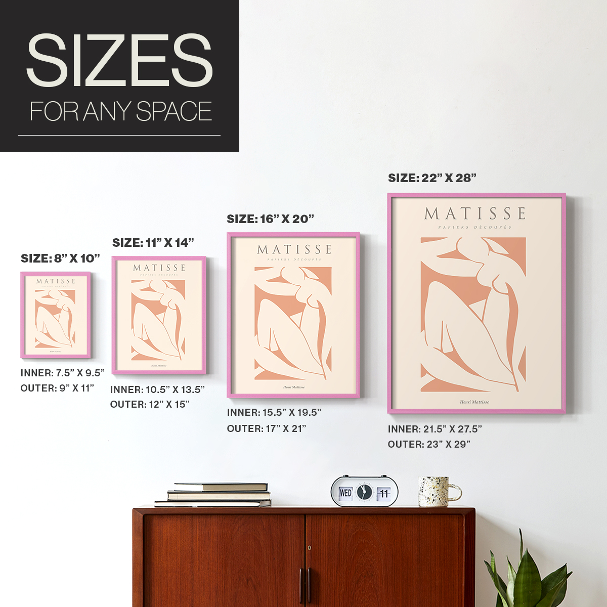 Matisse C Framed Print - Solid Wood