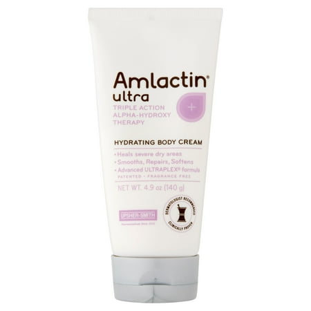 AmLactin Alpha-Hydroxy Therapy Ultra Smoothing Intensely Hydrating Cream, 4.9 oz.