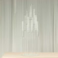 thumbnail image 4 of Efavormart 10 Arm Clear Acrylic Cluster Round Taper Candle Holder Candelabra, Pillar Candle Stick Stand With Circular Base - 47" Tall, 4 of 11