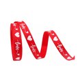 thumbnail image 1 of CSChome DIY Ribbon Love Heart Ribbon – Non fading Elegant Pattern DIY Festival Decoration (10mm), 1 of 7