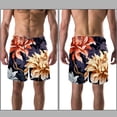 thumbnail image 3 of luoweisi Men's Beach Shorts Quick Dry Swim Trunks with Mesh Lining Flower M, 3 of 5