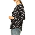 thumbnail image 4 of INSPIRE CHIC Blouse Douce à Manches Longues pour Femmes, Mignonne, à Volants, Col Peter Pan, 4 of 6