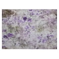 thumbnail image 2 of Addison Rugs Chantille Indoor/Outdoor Transitional Floral Purple Washable Rectangle Rug, 1'8" x 2'6", 2 of 5
