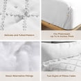 thumbnail image 4 of Vccoem 7-Piece Queen Comforter Set Bed in a Bag - White Boho Tufted Luxury Bedding Set, Ultra Soft & Breathable All Season Comforter with Sheets & Pillowcases, 4 of 9
