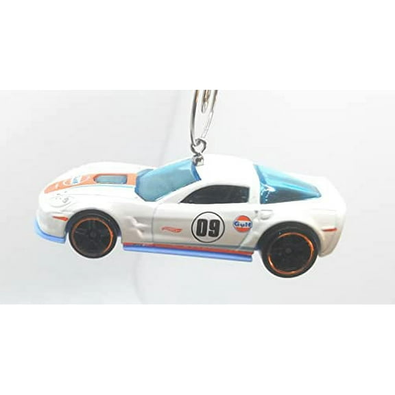 Christmas Ornament for 2009 Chevy Camaro ZR1 White Blue Orange