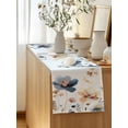 thumbnail image 5 of Table Runner 60 Inches Long for Kitchen Dining, Blue Yellow Flowers Dresser Scarf Farmhouse, Dining Table Decorations for Wedding/Parties, Spring Summer Garden Wildflowers 13 x 60 In, 5 of 8
