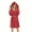#2 eyeshade_Red, variant on Womens Long Hooded Fleece Bathrobe Winter Warm Plush Robe with Pockets Cozy Spa Kimono Fuzzy Soft Bath Robe Home Loungewear Midi Length Housecoat