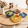 thumbnail image 7 of GARITIN Salad Container, 58 oz Bento Lunch Box with 4-Compartment Tray for Meal Prep, 7 of 7