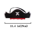 thumbnail image 5 of Conjunto de sombrero de pirata de fieltro, sombreros de pirata, bigotes falsos, parches para ojos, recuerdos de fiesta pirata para disfraces de Halloween, Cosplay, 5 of 5