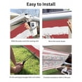 thumbnail image 7 of 4th of July RV Awning Sun Shade Screen 9'X7' United States Flower Mesh Sunscreen Eucalyptus Leaf Red Striped Awning Shade Screen with Zipper UV Blocker Completed Kits for RV Motorhome Camper, 7 of 7
