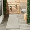 thumbnail image 2 of Nourison Positano Solid Indoor Outdoor Rug Light Grey 2' x 6', 2 of 11