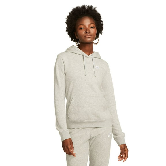 Women's Nike Sportswear Club Fleece Hoodie Color: Gray Heather Size: X LARGE