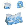 thumbnail image 6 of TISHITA Napkin Holder with Flower Decorative Tissue Box Holder Modern Decorative PU Leather Facial Paper Organizer for Car B, 6 of 8