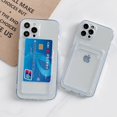 thumbnail image 2 of Funda de teléfono para iPhone, carcasa de silicona suave con tarjetero para modelos 7, 8, 14 Plus, 11, 12, 13, 14 Pro Max, XS, XR, 6s Plus, 2 of 4