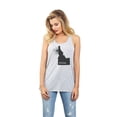 thumbnail image 2 of Thread Tank Home Roots State Idaho ID Women's Sleeveless Flowy Racerback Tank Top Sport Grey Medium, 2 of 5